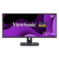 Produktbild: Viewsonic VG3448 86,6 cm (34 Zoll) QHD Ultra Wide 1440p Business Monitor (UWQHD, IPS-Panel, HDMI, DP, USB 3.0 Hub, Höhenverstellbar, Lautsprecher, Eye-Care, 4 Jahre Austauschservice) Schwarz