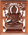 Produktbild: Wogeka Wanddekoobjekt Wand-Relief 30 cm Asien Feng Shui rechteckig Wanddeko, Buddha oder Ganesha