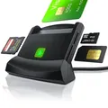 Produktbild: CSL USB Chipkartenleser - SmartCard Reader - Cardreader - smart Card Reader - unterstützt Smart Cards und SIM Cards, Sdcard, Micro Sd