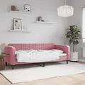 Produktbild: vidaXL Tagesbett, Gästebett 2-in-1, Sofabett Schlafsofa für Schlafzimmer Wohnzimmer, Bettsofa Sofa, Modernes Design, Rosa 80x200cm Samt