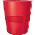 Produktbild: Leitz Papierkorb WOW 15l rot metallic (15 l) (5278-10-26)