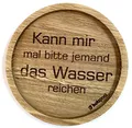 Produktbild: Holzpost | Witzige Holzuntersetzer | Verschiedene Sprüche und Muster | Getränkeuntersetzer (Wasser reichen)