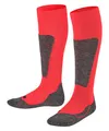 Produktbild: FALKE Unisex Kinder Skisocken Active Ski K Kh Wolle Funktionsmaterial warm dick 1 Paar, Rot Fire 8150, 27-30