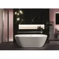 Produktbild: Riho Inspire freistehende Badewanne B085004005 180 x 80 cm, weiß, mit Füllfunktion RihoFall chrom