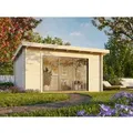 Produktbild: Palmako Gartenhaus Lea Slide Plus Naturbelassen 450 cm x 330 cm