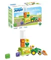 Produktbild: PLAYMOBIL | JUNIOR | Traktor mit lustiger Pflanzmaschine | Spielzeug ab 1 Jahr | Geschenk für Kleinkinder | Fördert Lernen von Gemüsearten | Nachhaltiges Spielzeug mit Aussäfunktion & Zubehör | 71773
