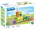 Produktbild: PLAYMOBIL JUNIOR Traktor mit lustiger Pflanzmaschine 71773