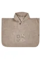 Produktbild: Sterntaler Poncho Bauernhof - Kinder Badeponcho aus saugfähiger Baumwolle - Badetuch zum einfachen drüberziehen - Baby Badeponcho mit Holzknopf und niedlicher Stickerei, sandfarben