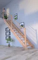 Produktbild: Holztreppe Mykonos Gerade-Buche-Holz-Holz Design Geländer-links-ohne Setzstufen