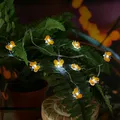 Produktbild: MARELIDA LED Draht Lichterkette mit Schmetterlingen 120cm 10LED Frühlingsdeko Ostern Sommer Deko Girlande Batteriebetrieb für Innen