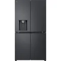 Produktbild: LG FoodCenter Kühlschrank: 645 L, 4-Tür, No Frost, Smart Home – Freistehend in Schwarz mit Eiswasserspender