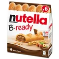 Produktbild: (20,08€/1kg) Ferrero Nutella B-ready, Nussnugatcreme, Waffel, 6er Packung