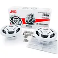 Produktbild: JVC 150 Watt Lautsprecher Marine Boxen Boot Bad Decke outdoor CS-DR6201MW weiß