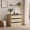Produktbild: Kommode Sonoma Eiche 60 cm Schubladenschrank Sideboard 3 Schubladen