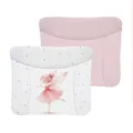 Produktbild: Ceba Baby® weiche Wickelauflage 75x72 cm - Doppelseitige Baby Wickelunterlage - Wickeltischauflage für Junge und Mädchen - Wasserdicht, abwaschbar - OEKO-TEX - Made in EU - Rosa Fee