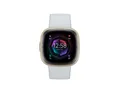 Produktbild: fitbit Sportuhr Sense 2 - Soft Gold Aluminium Fitnessuhr Sense 2, Telefonsuchfunktion, Überwachung der Herzfrequenzvariabilität (HRV)