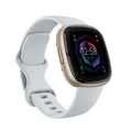 Produktbild: FITBIT Sense 2 Smartwatch Aluminium Elastomer, S/L, Blue Mist/Soft Gold