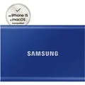 Produktbild: SAMSUNG Portable SSD T7 PC/Mac Festplatte, 1 TB SSD, extern, Indigo blue