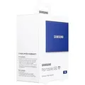 Produktbild: SAMSUNG Portable SSD T7 blau   1TB, USB-C 3.1 Adapter, silbergrau / schwarz SLV 153200
