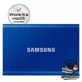 Produktbild: Samsung Portable SSD T7 1TB Externe SSD Blue Blau MU-PC1T0H | Händler ✅