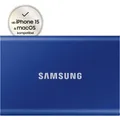 Produktbild: Samsung Portable SSD T7 PC/Mac 1 TB SSD Festplatte extern Indigo blue