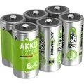 Produktbild: Akku C 2500mah Baby Nimh 1,2v – 1000x Wiederaufladbar (6 Stück) - Ansmann