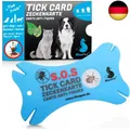 Produktbild: Zeckenkarte mit Lupe im Scheckkartenformat - Zeckenentferner zur Entfernung von