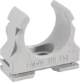 Produktbild: FRÄNKISCHE Kunststoff-Klemmschelle clipfix-H0 23170020 | Ø 20 mm Rohrschelle | halogenfrei | Schraubloch | grau