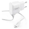 Produktbild: Hama Ladegerät mit Lightning-Anschluss, 5 W, 1,0 m, Weiss (5 W, 1 Port) (00201616)