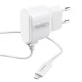 Produktbild: hama Ladekabel mit Adapter weiß, Kabellänge: 1,0 m, 5 Watt