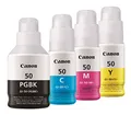 Produktbild: Canon Original GI-50 PGBK/C/M/Y Multipack Nachfülltinte - schwarz 6.000 Seiten, Cyan, Magenta, gelb je 7.700 Seiten für Canon PIXMA G7050, G6050, G5050