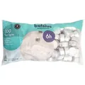 Produktbild: Teelichter in Aluminiumhülle, weiß, BOLSIUS, 18/38 mm, Brenndauer ca. 6h, Beutel mit 100 Stück