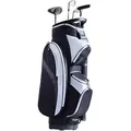 Produktbild: VEVOR Golf-Cart-Tasche mit 14-Wege-Organizer-Unterteilung oben, 36-Zoll-Cart-Tasche aus Premium-Nylon mit mehreren Taschen, langlebige Golftaschen mit Griffen, Staubschutzhülle und abnehmbaren Riemen für Männer und Frauen, schwarzes Farbblockdesign