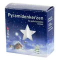 Produktbild: JEKA Weiß Pyramidenkerzen 18 Stück, 18/100 Größe, Für Große Pyramiden 17x105mm