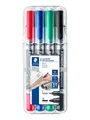 Produktbild: Staedtler Perm.Marker Lumocolor duo 4St Box