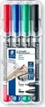 Produktbild: STAEDTLER Perm.Marker Lumocolor duo 4St Box