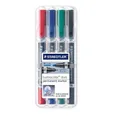 Produktbild: STAEDTLER Lumocolor duo Permanentmarker farbsortiert 0,6 - 1,5 mm - 4 Stück 348 WP4