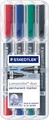 Produktbild: STAEDTLER 348C4 - Permanent Duo, F 0.6 mm & M 1.5 mm, Set, 4 Farben