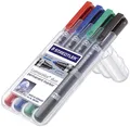 Produktbild: STAEDTLER Lumocolor Permanent-Marker duo, 4er Etui