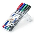 Produktbild: STAEDTLER® Lumocolor® permanent duo 348 Marker, zwei Rundspitzen, Box mit 4
