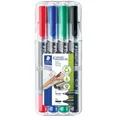 Produktbild: STAEDTLER Lumocolor duo Permanentmarker farbsortiert 0,6 - 1,5 mm, 4 St.