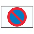Produktbild: HB-Druck Hinweisschild Eingeschränktes Haltverbot Symbol Schild, wetterfest, stabil, UV-beständig, kratzfest DIN-A0 841x1189mm selbstklebend