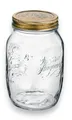 Produktbild: Bormioli Rocco Einmachglas Bormioli Rocco Quattro Stagioni - Glas, Krug, Einmachglas 1000 ml, Glas Made in Italy, (1-tlg), Großes Vorratsglas – ideal zum Einmachen & Lagern