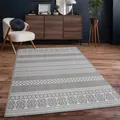 Produktbild: Outdoor Teppich Flachgewebe modern Boho Ethno wetterfest Außenbereich Grösse 133x190 cm