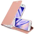 Produktbild: Cadorabo Hülle kompatibel mit Samsung Galaxy S6 aus Premium Kunst Leder Flip Klappbare Stoßfeste Magnetische [Standfunktion] [Kartenfächern] Cover Hülle für Galaxy S6 Tasche in Rosa