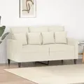 Produktbild: vidaXL 2-Sitzer-Sofa Creme 120 cm Samt