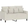 Produktbild: vidaXL 2-Sitzer-Sofa Creme 120 cm Samt 359301