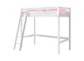 Produktbild: Mid.you Hochbett Ticaa 809933 Matthias 90, Weiß, Holz, Kiefer, massiv, Höhe ca. 16 cm, links montierbar, rechts montierbar, 90x200 cm, nur für Rollroste geeignet, Kinder- & Jugendzimmer, Kindermöbel, Kinderbetten, Hochbetten