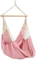 Produktbild: AMANKA XXL Hängesessel Rosa 185x130 cm belastbar bis 150kg - Schwebesessel für Garten, Balkon & Terrasse – Boho Style oder klassisch – dekorativer Hängestuhl als Sitzsack zum Hängen
