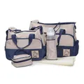 Produktbild: Moni Wickeltasche Stella, Set mit Wickelunterlage, Isoliertasche f. Babyflaschen blau